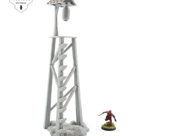 Look Out Tower 3D gedrucktes Japanisches Samurai-Gelände 32 mm - Nippon Saga
