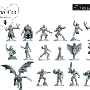 Masters Stars Team Full 3D printed in Resin Fantasy Football - RNEstudio