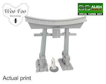 Samurai Großes Torii-Tor 28 mm 3D gedrucktes Gelände Ehrenprobe 3DAlienworlds