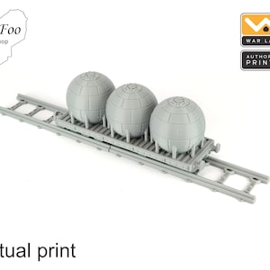 Sci Fi gothic train vat Car 3D printed gaming terrain Warlayer