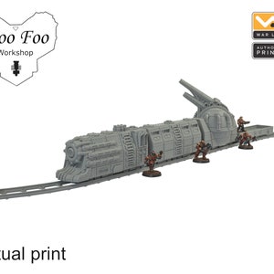 Sci Fi gothic train set 3D printed gaming terrain - Warlayer