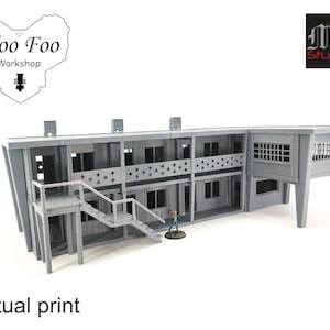Fallout Motel 3D-geprint gaming-verstrooiingsterrein - M3 Studios