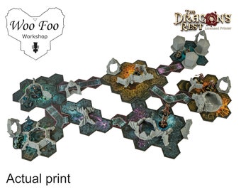Token Sized basic set, Compatible 3D printed terrain