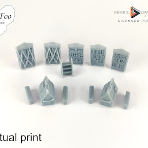 Wightwood Abbey Scriptorium Furnishings 3D printed Terrain - Resin Version