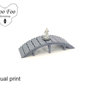 Samurai Bridge 28 mm terreno stampato in 3D test d&#39;onore Asian Adventures