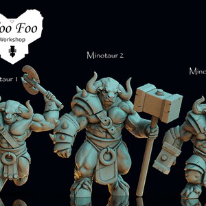 ミノタウロスの3Dプリント樹脂32mmファンタジーPrint My Minis