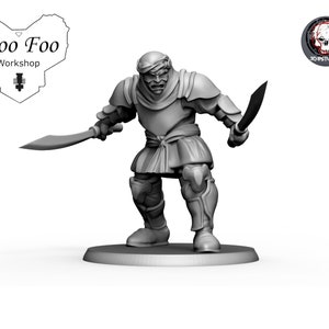 Battle of Thermopylae - Persian Immortals 32mm miniature resin 3D Printed