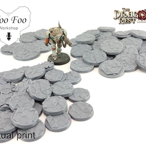Compatible sci fi bases 3D printed 25mm 32mm 40mm - Dragons Rest