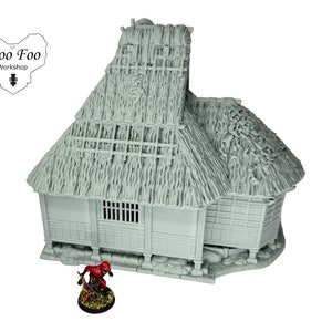 Okiya Geisha House 3D printed Japanese Samurai Terrain 32mm - Nippon Saga