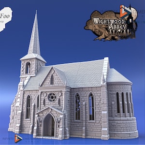 Wightwood Abbey Church 3D printed Scatter Terrain - Infinite Dimensions