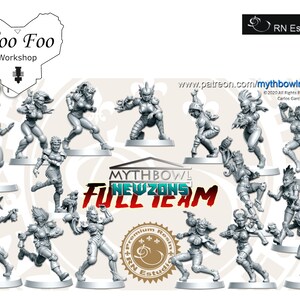 Newzons Team Full 3D printed in Resin Fantasy Football - RNEstudio
