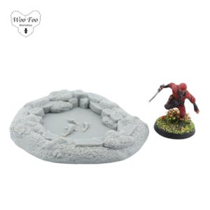 Pond Small 3D printed Japanese Samurai Terrain 32mm - Nippon Saga
