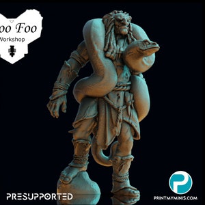 Swamp Giant Male 3D printed in Resin 32mm fantasy Print My Minis
