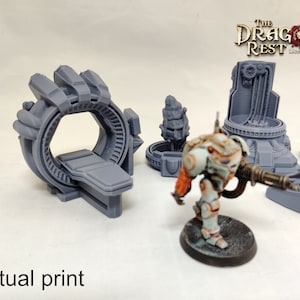 Sci fi Lab items terrain 3D printed 28mm, - Dragons Rest