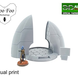Tau Taui Teleporter 3D printed Gaming Terrain - 3D Alien Worlds