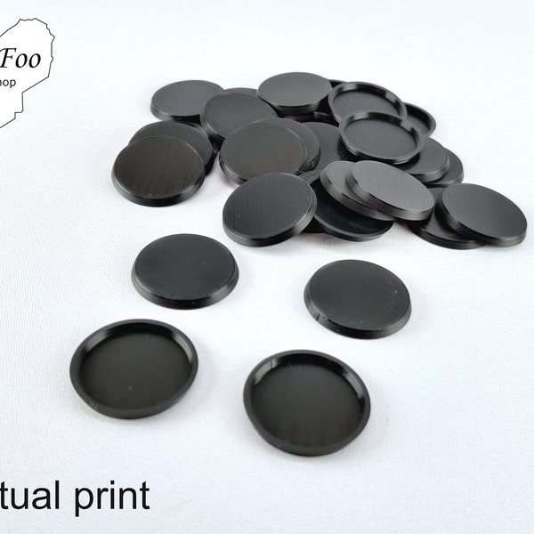 30 x 32mm Round basic base for miniatures 3D printed Wargaming 28mm 32mm