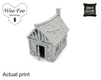 Cabaña pequeña de la ciudad de Tarok, terreno disperso impreso en 3D, 28 mm/32 mm, fantasía - BSG