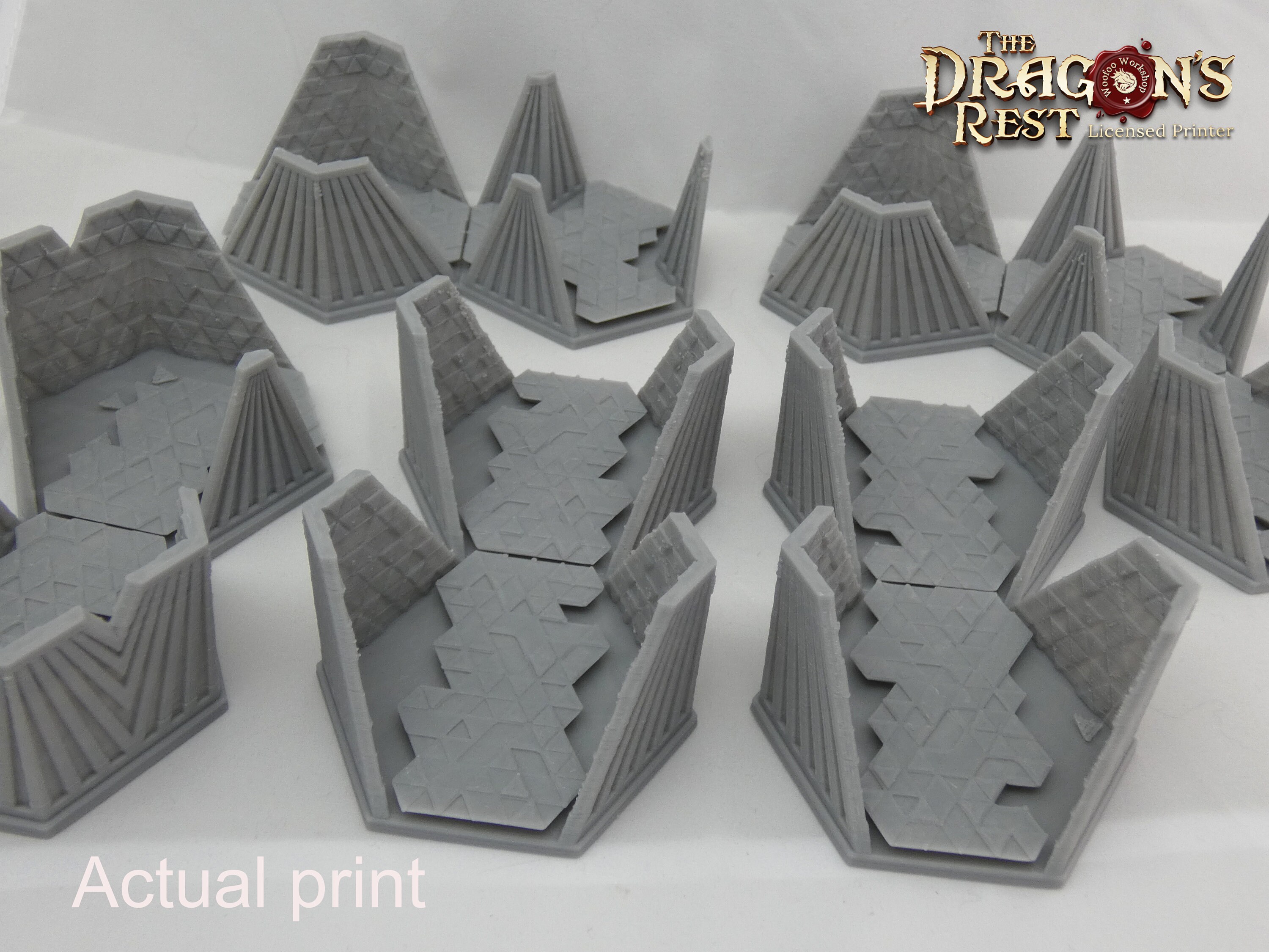 Compatible terrain terrain - token corridors 3D printed - Dragons Rest