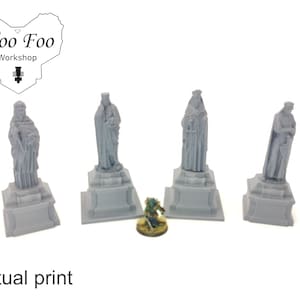 Stormguard Kings And Queen Statues 3D printed Scatter Terrain