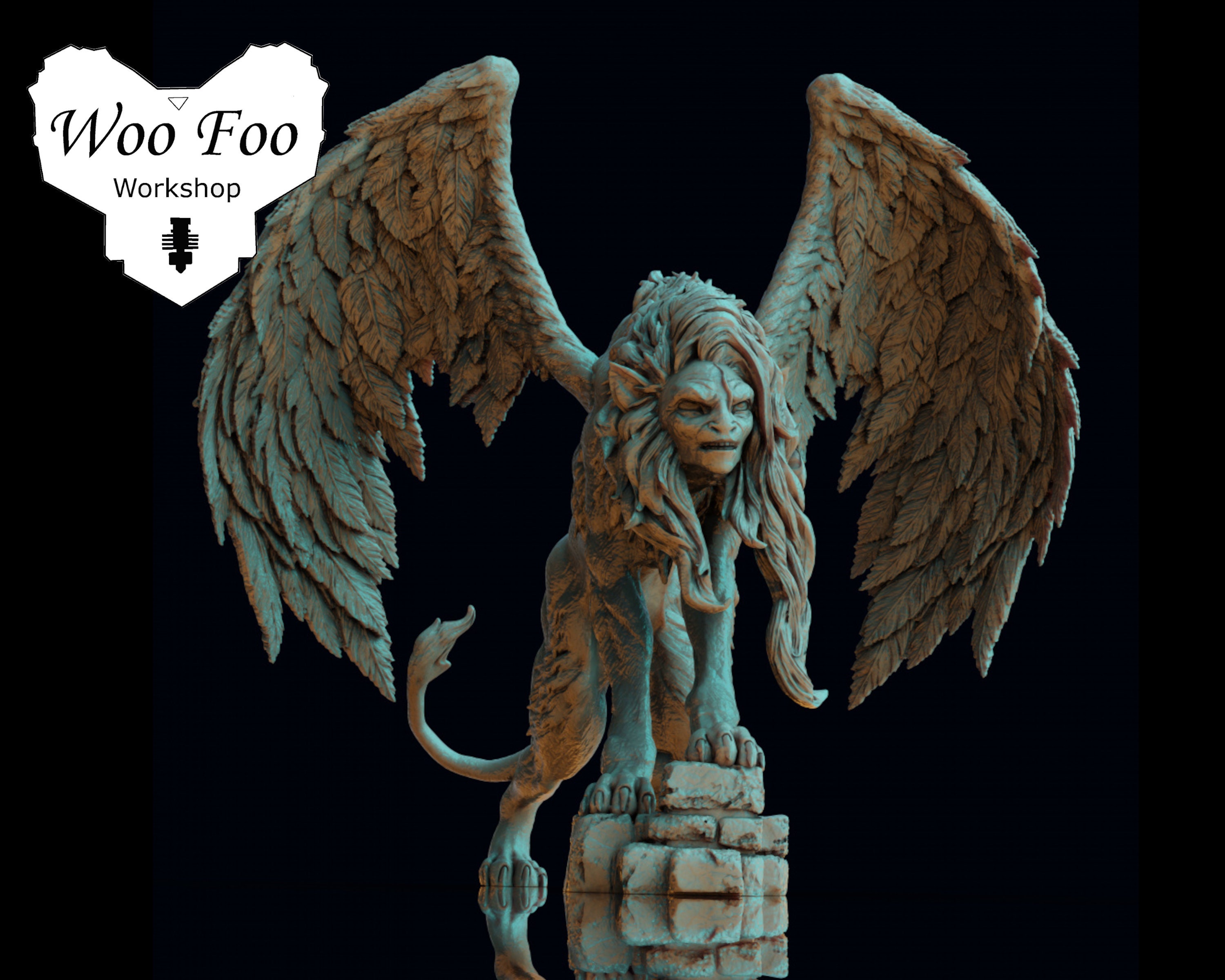 for  Roleplaying and Wargames Horus Sphinx resin model 