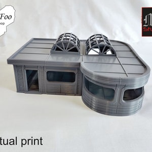3D Printed Diner gaming scatter terrain, fallout, - M3 Studios