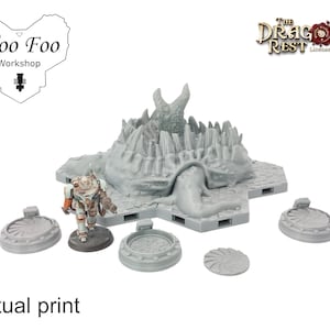 Tile Sized No Respite set,  Compatible 3D printed terrain