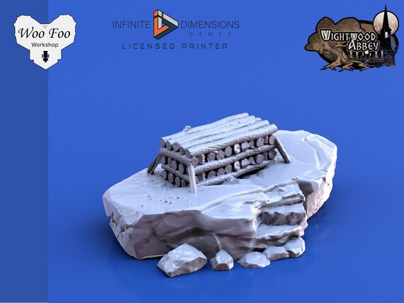 Wightwood Abbey Funeral Pyre 3d Printed Terrain Infinite Etsy