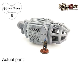 Teren rozrzucony po kapsułach ewakuacyjnych Sci Fi, 28 mm, gry wojenne - Dragons Rest