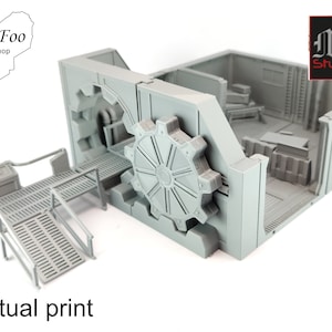 Fallout Vault Entrance 3D Printed gaming terrain - M3 Studios