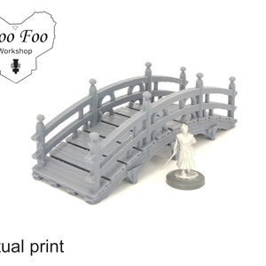 Samurai Guzei Bridge 28 mm Terreno stampato in 3D, prova d&#39;onore Asian Adventures