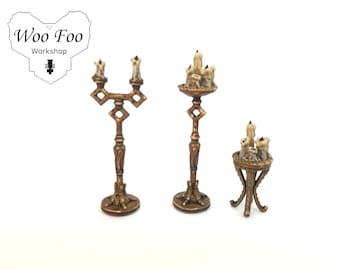Fantasy Props Bougeoirs Terrain de jeu en résine imprimé 3D Miniatures STL