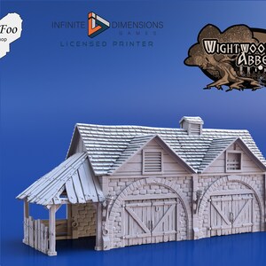 Wightwood Abbey Stables 3D printed Terrain - Infinite Dimensions
