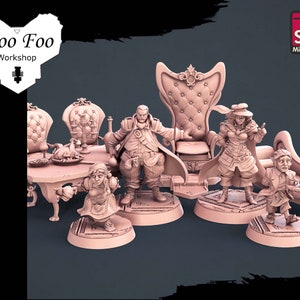 Guild Masters Set 32mm 3D resin printed fantasy gaming terrain STL Miniatures