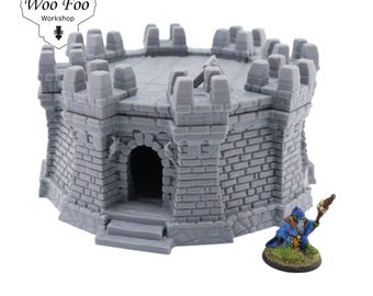 Ulvheim Tower Small - Fantasy and medieval Wargaming Terrain 3D Printed - Code2