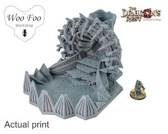 Sci fi Warp Gate Token Size Dice Tower 3D Printed Scatter Terrain Dragons Rest