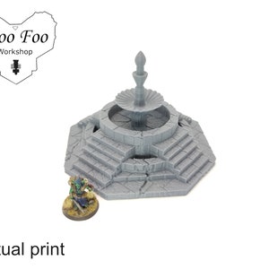 Stormguard Fountain Type 1 3D printed Scatter Terrain, Fantasy