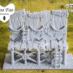 Fantasy Football Scoreboard 3D Printed - Stadium Terrain Bad Luck