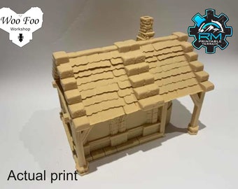 Bakery 3D printed 28mm fantasy terrain  - RMPrintableTerrain