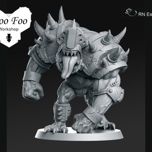 016 Orc Troll Fantasy Football 3D printed in Resin Fantasy Football - RN Estudio