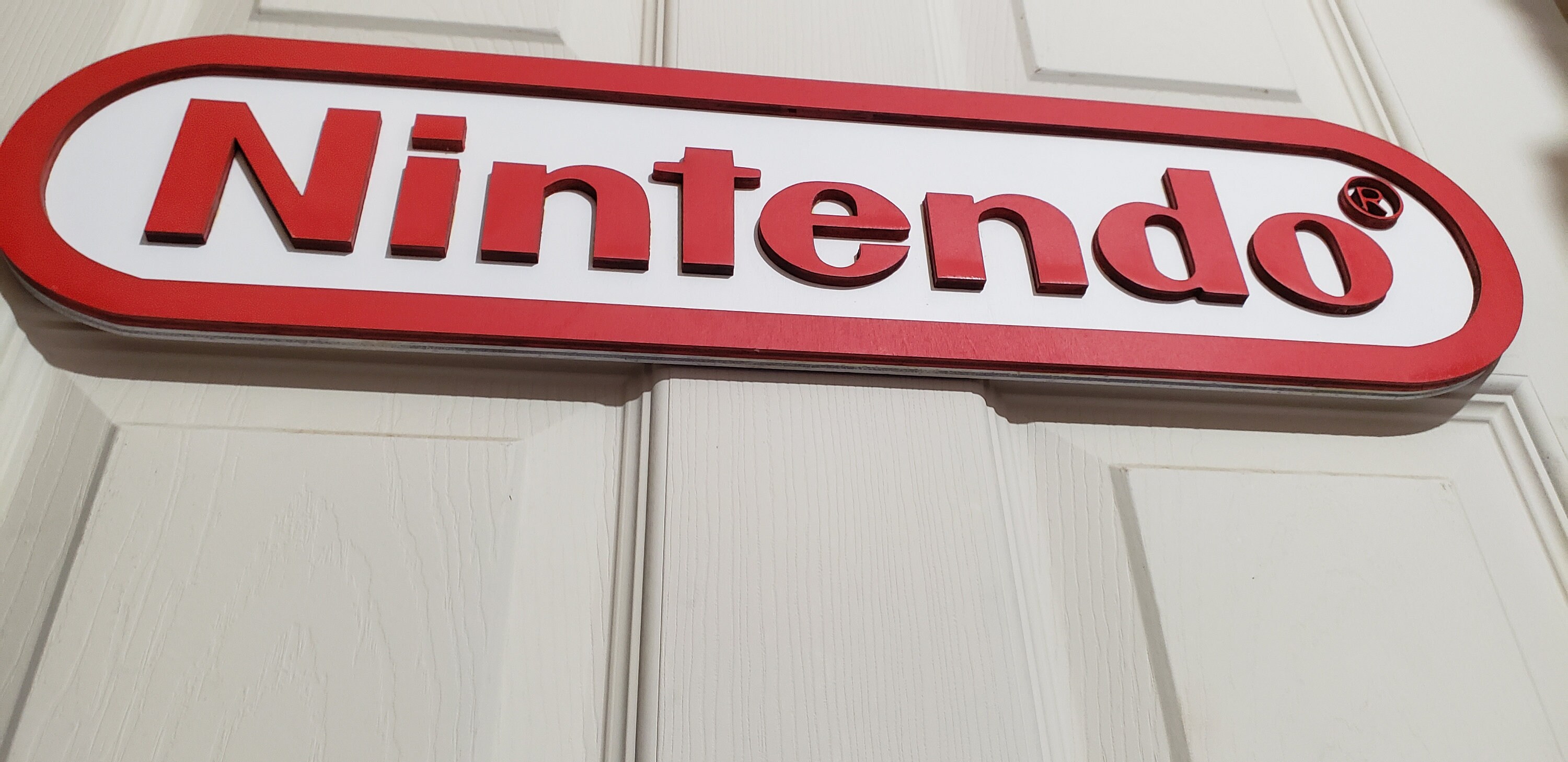 Large Nintendo Logo Sign for Gameroom, Arcade Room or Mancave - Etsy