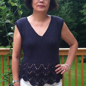 Spitzentop aus Pimabaumwolle