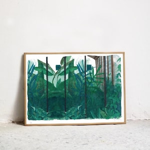 ART PRINT: Things, Women. High-quality signed and numbered art print. Watercolor plant illustration on paper. Wall art.