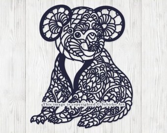 Download Mandala Koala Svg Etsy