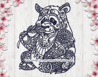 Download Panda Mandala Svg Etsy