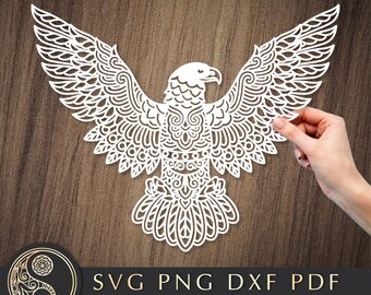 Download Mandala Eagle Svg Etsy