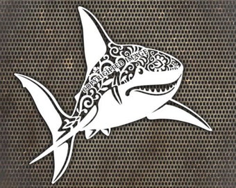 Download Clip Art Art Collectibles Shark Svg Shark Mandala Svg Png Dxf Zentangle Great White Shark Clipart Bundle Cricut Cut Files Silhouette Nautical Animal Mandala Svg