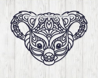 Download Koala Mandala Svg Etsy PSD Mockup Templates