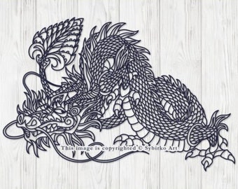 Download Dragon Mandala Svg Etsy 3D SVG Files Ideas | SVG, Paper Crafts, SVG File