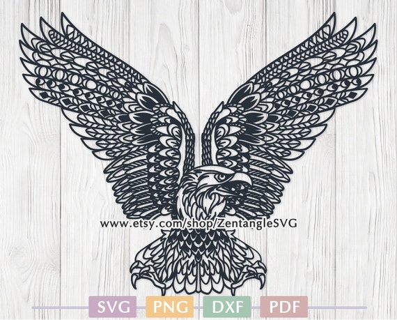 Download Eagle Svg Eagle Mandala Svg Bald Eagle Digital Svg Cricut File Intricate Zentangle Mandala Bird Laser