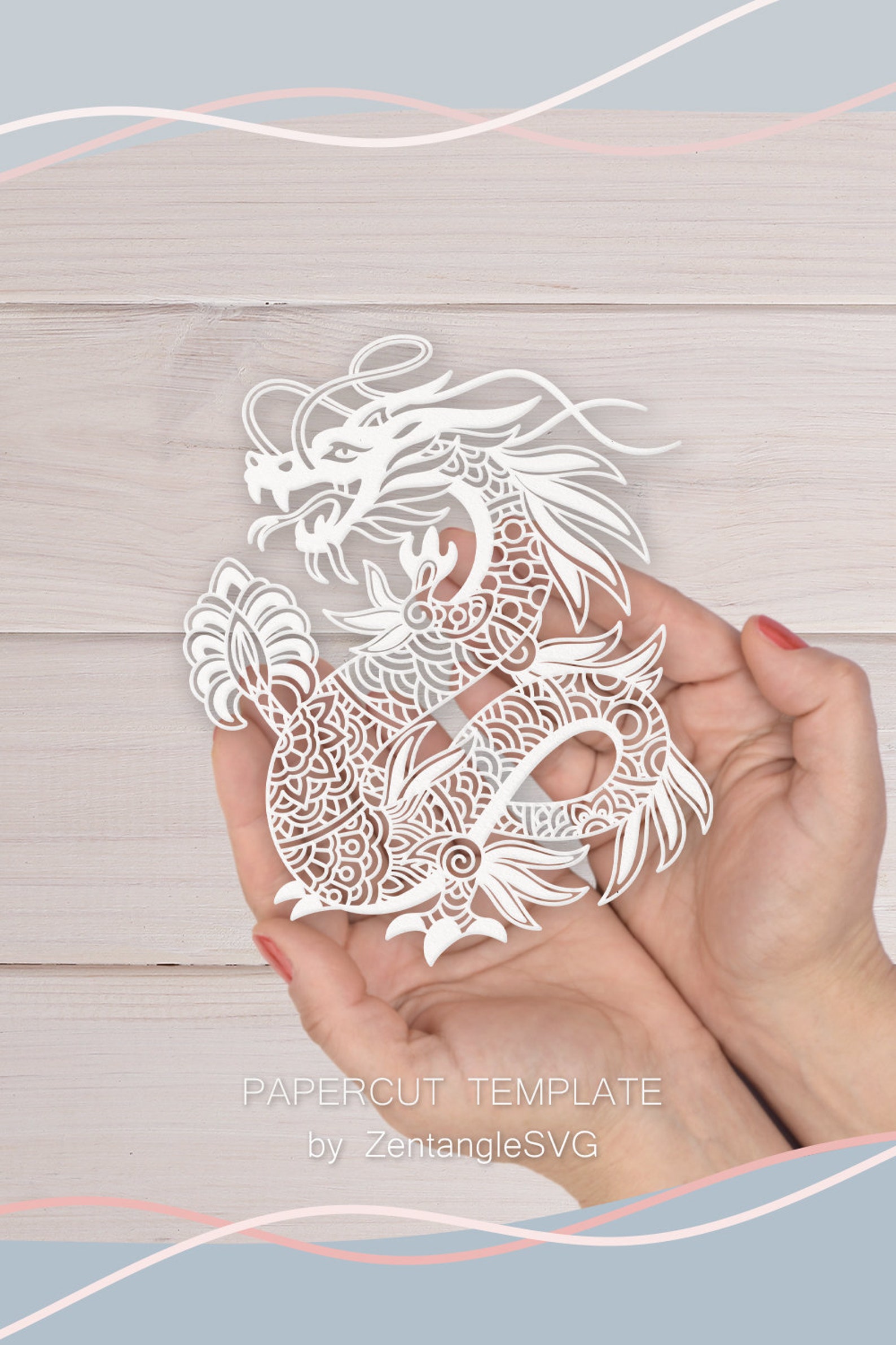 Dragon Svg. Digital SVG PNG DXF for Laser Cut, Paper Cut, Cricut ...